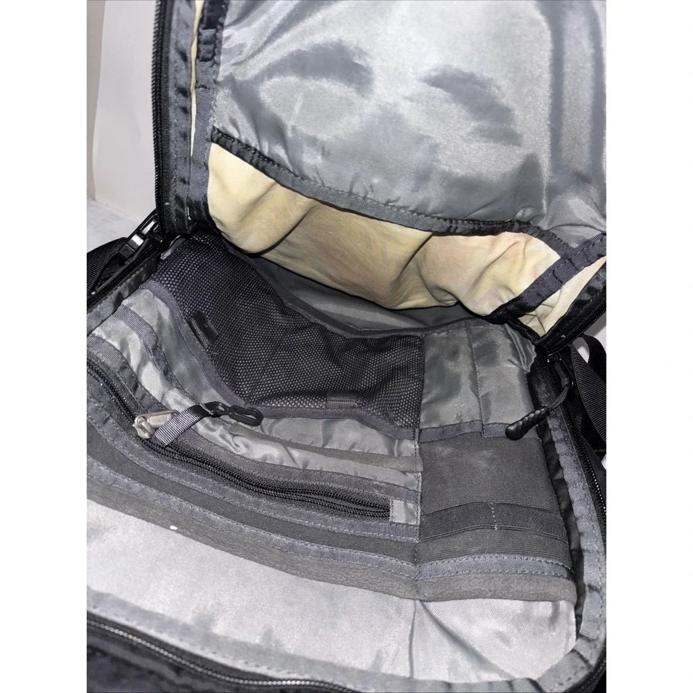 The North Face Hiking Trail Backpack Multicolor Stamped Denali Bag Nylon HOLES